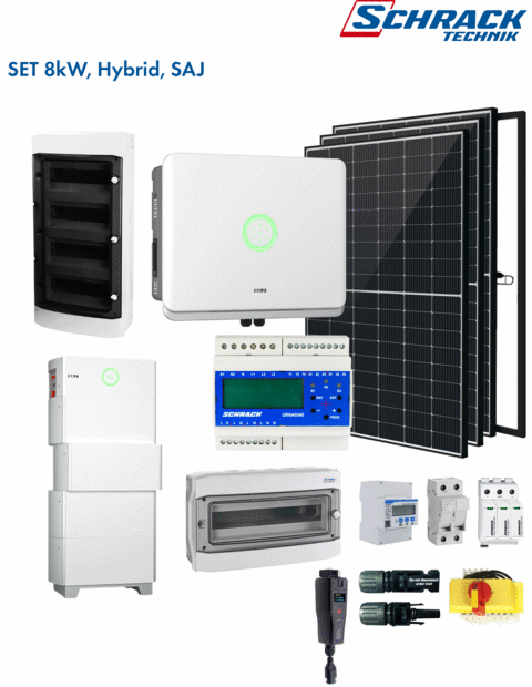 Set 8kW, Hybrid, SAJ
