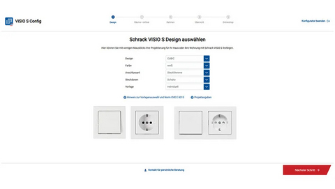 VISIO S Konfigurator Screenshot